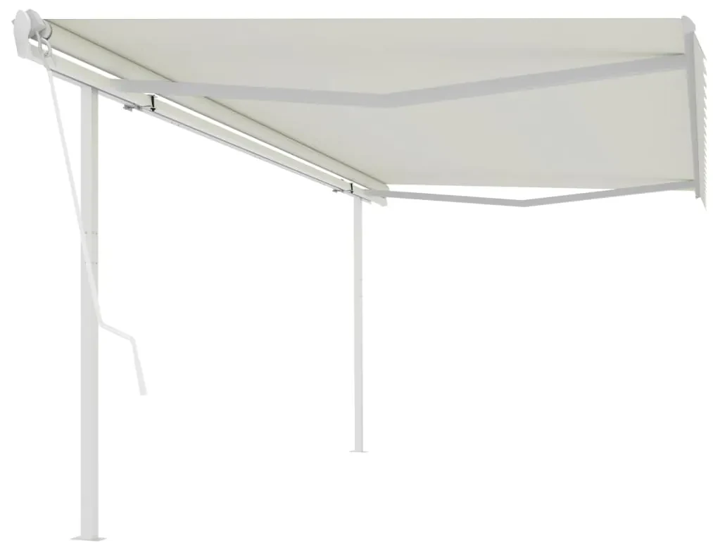 Toldo Retr Til Autom Tico Postes X M Cor Creme Biano