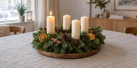 Coroa do Advento: como fazer e acender as velas