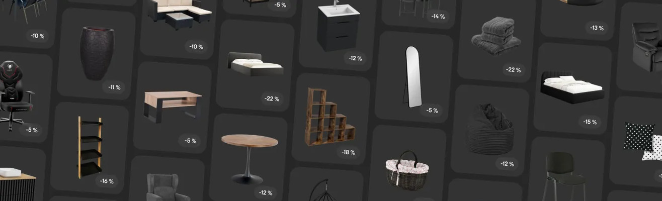 Economize muito em móveis domésticos nesta Black Friday