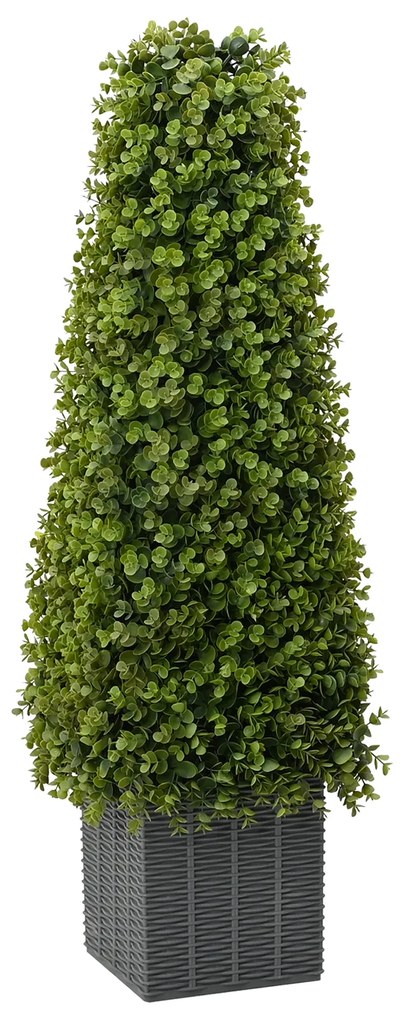 Planta Artificial Eucalipto vidaXL com Vaso 27x27x90 cm Verde