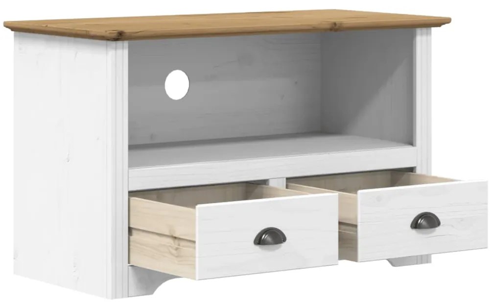 Armário TV c/ 2 gavetas BODO 91,5x44,5x56 cm pinho castanho