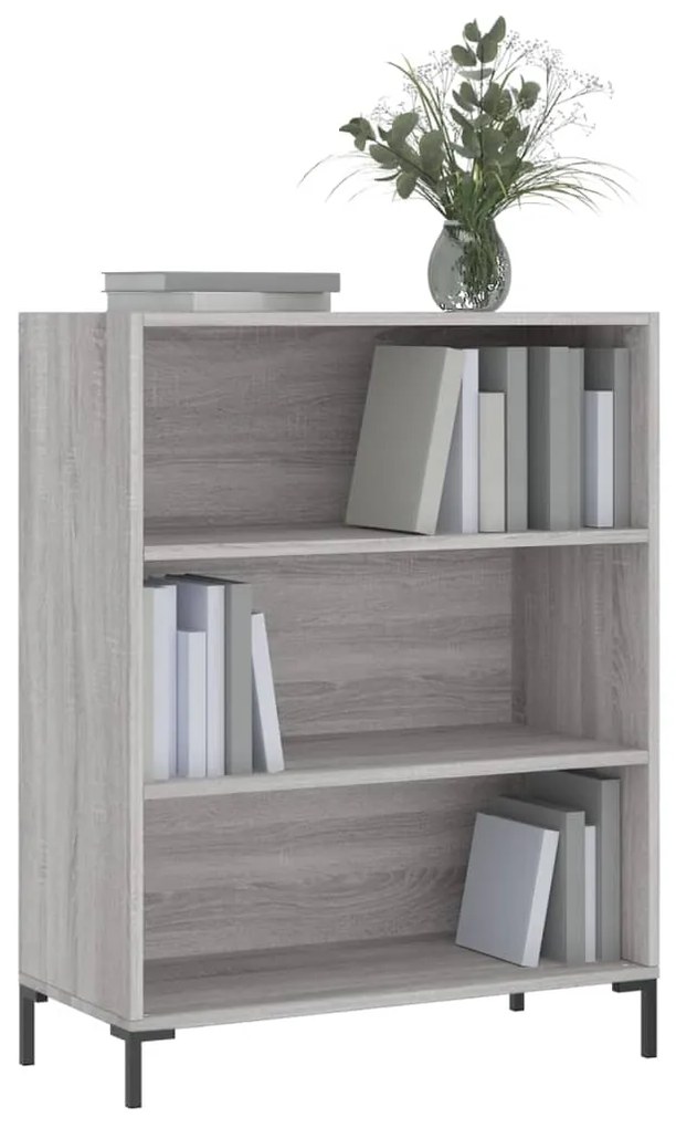 Estante 69,5x32,5x90 cm derivados de madeira cinzento sonoma