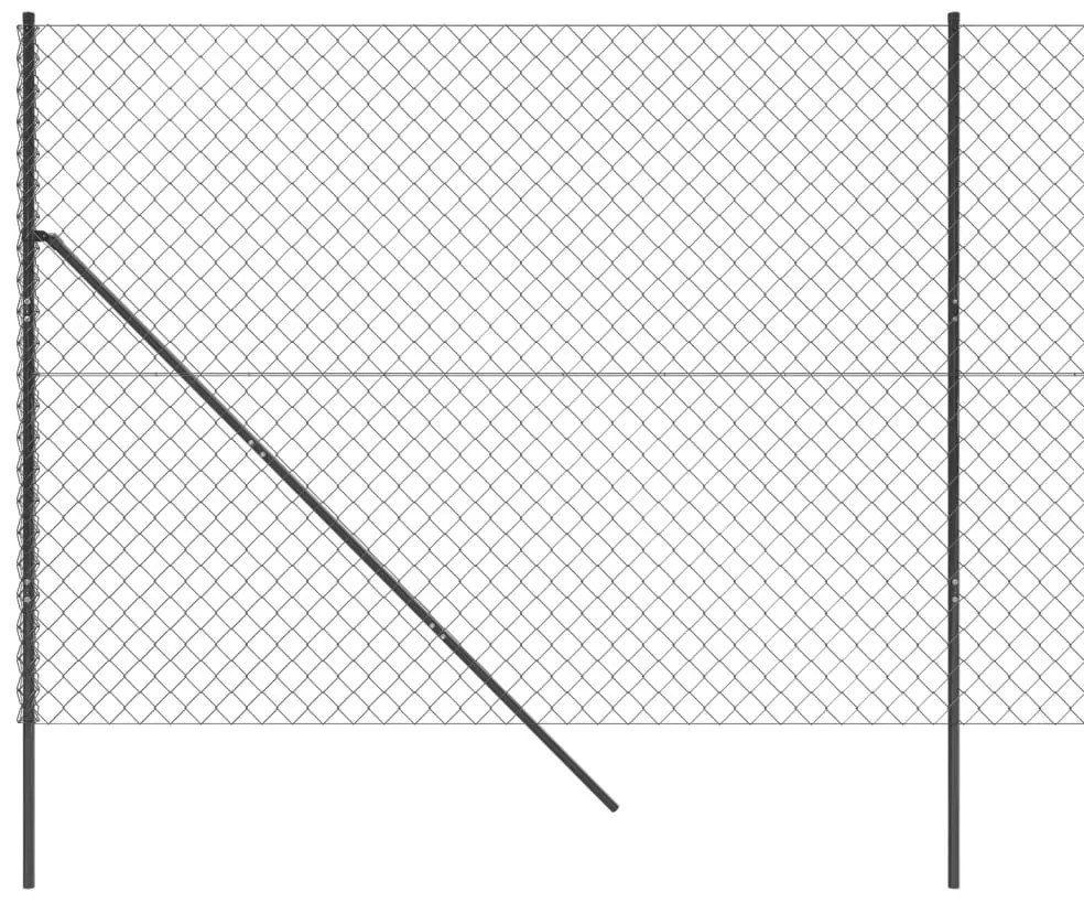 Cerca de arame 1,6x10 m antracite