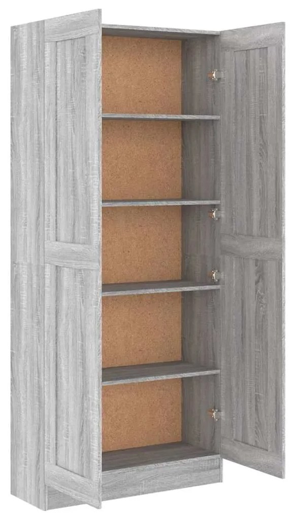 Estante 82,5x30,5x185,5 cm derivados de madeira cinzento sonoma