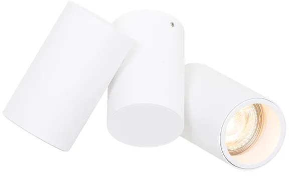 Projetores de teto design branco 2 luzes ajustáveis - Michael Design