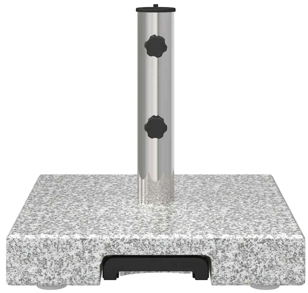 Base de Guarda-Chuva com Rodas com Pega Cinza Granito 29 kg Quadrada