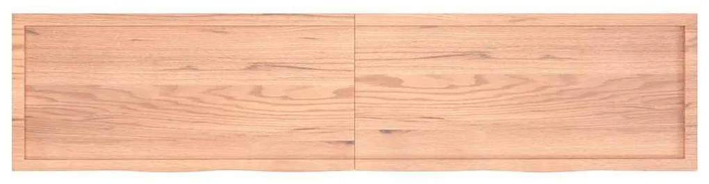 Prateleira de parede 220x50x(2-6) cm carvalho tratado castanho