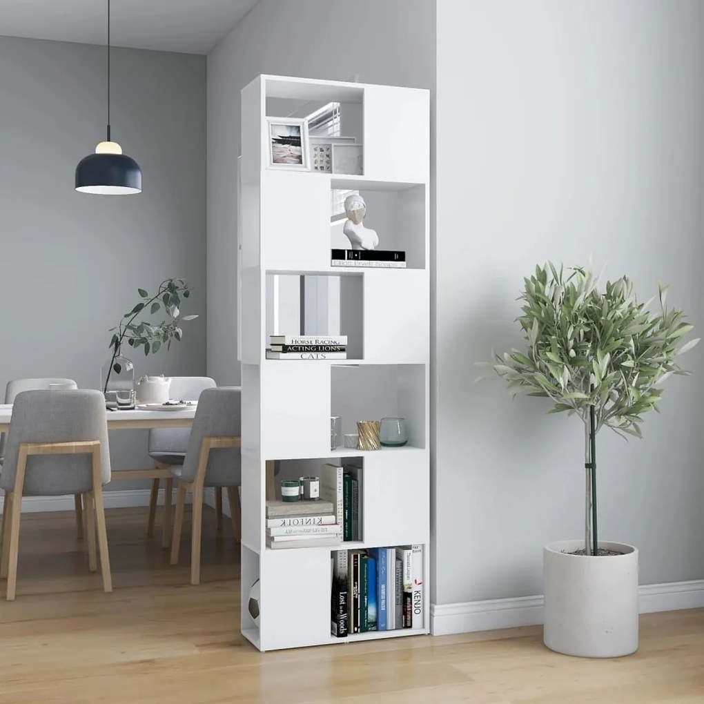 vidaXL Estante/divisória 60x24x186 cm branco