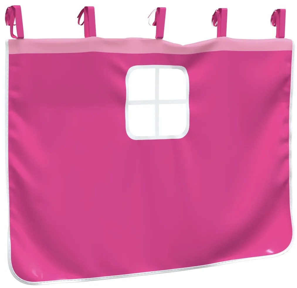 Cortinas para cama elevada com torre poliéster rosa