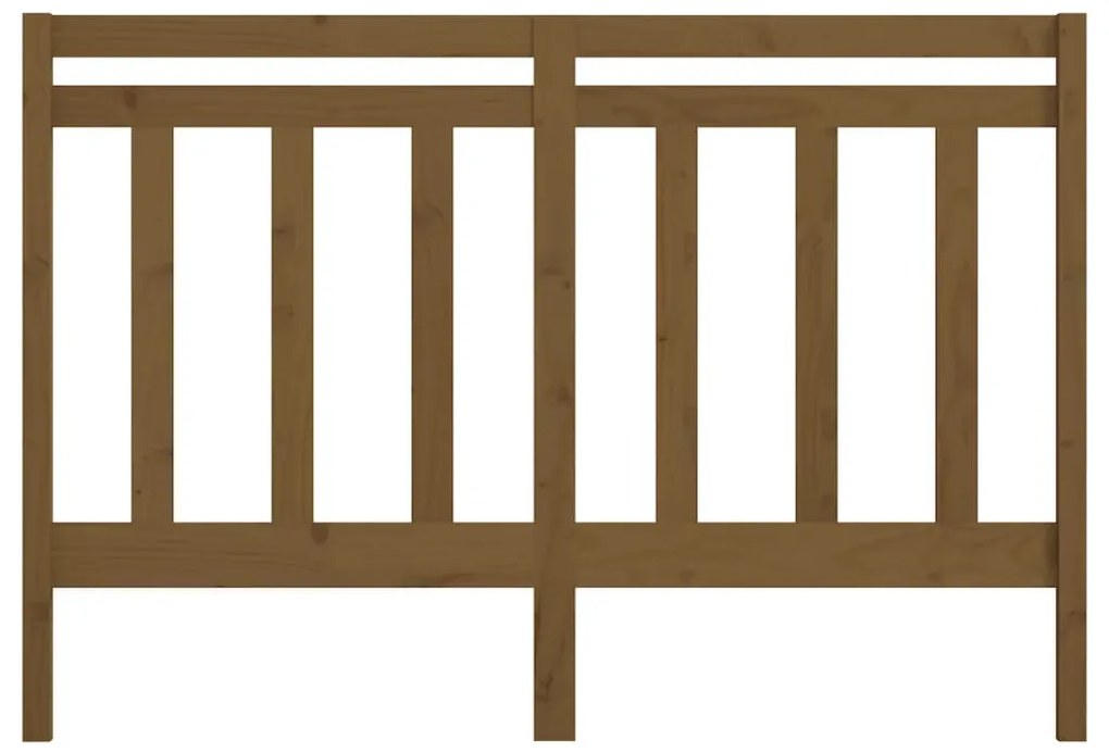 Cabeceira de cama 146x4x100 cm pinho maciço castanho mel