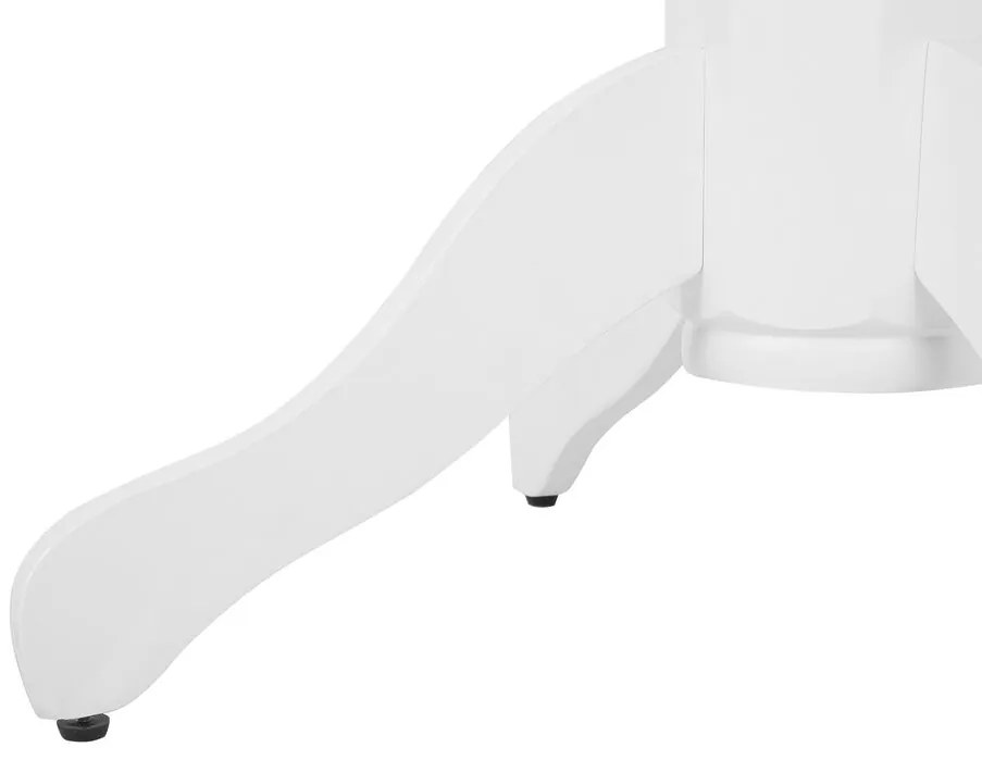 Mesa de jantar redonda branca ⌀ 100 cm AKRON Beliani