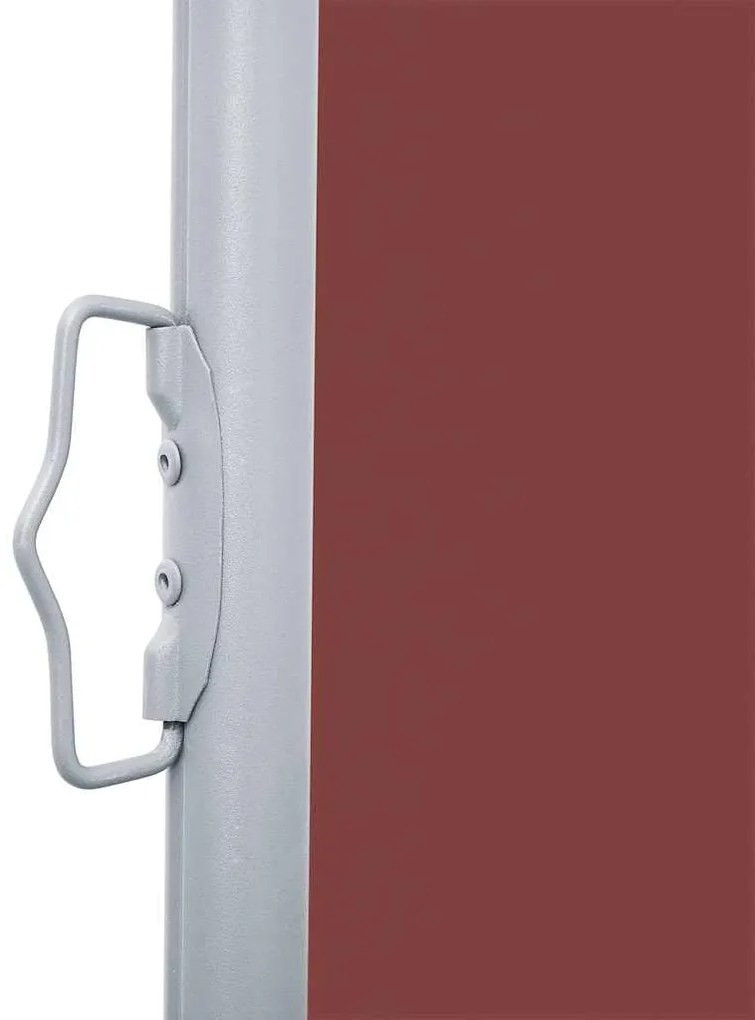 Toldo lateral retrátil para pátio 170x1200 cm castanho