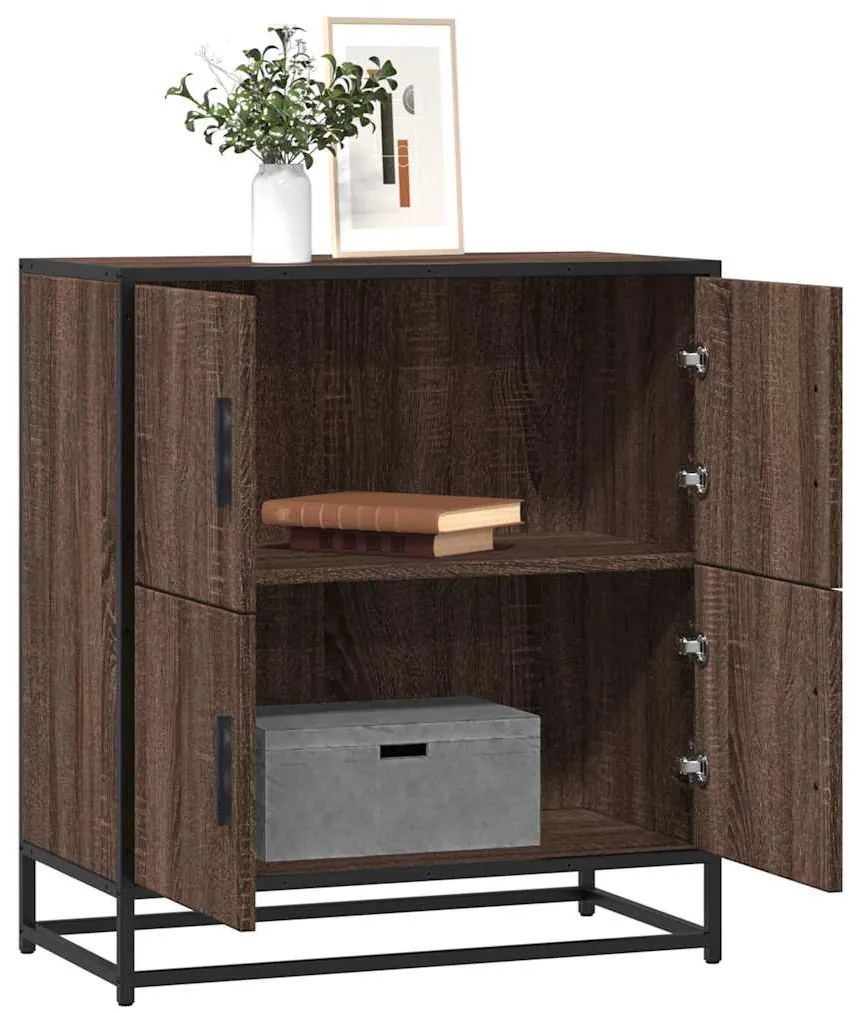 vidaXL Aparador 68x35x76 cm deriv. de madeira carvalho castanho