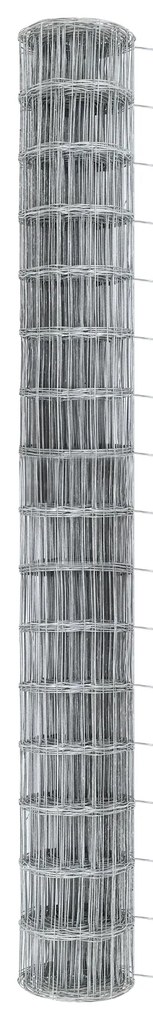 Cerca Euro com 7 Postes 1.6x10 m Aço Galvanizado