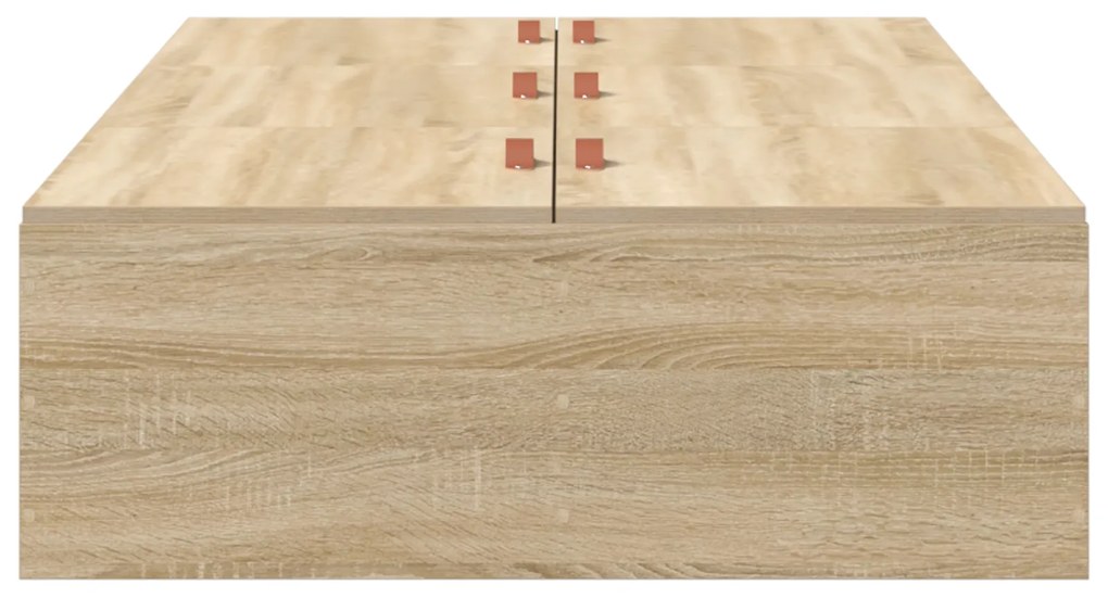 Cama Box com Arrumação vidaXL Sonoma Oak 100x200 cm