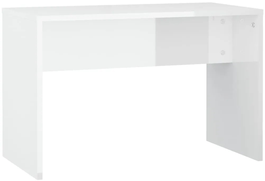 Conjunto toucador com LED madeira processada branco brilhante