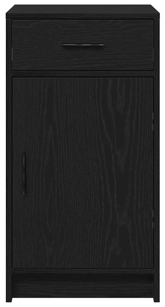 Buffet vidaXL Preto Carvalho 40x41x75 cm Madeira de engenharia
