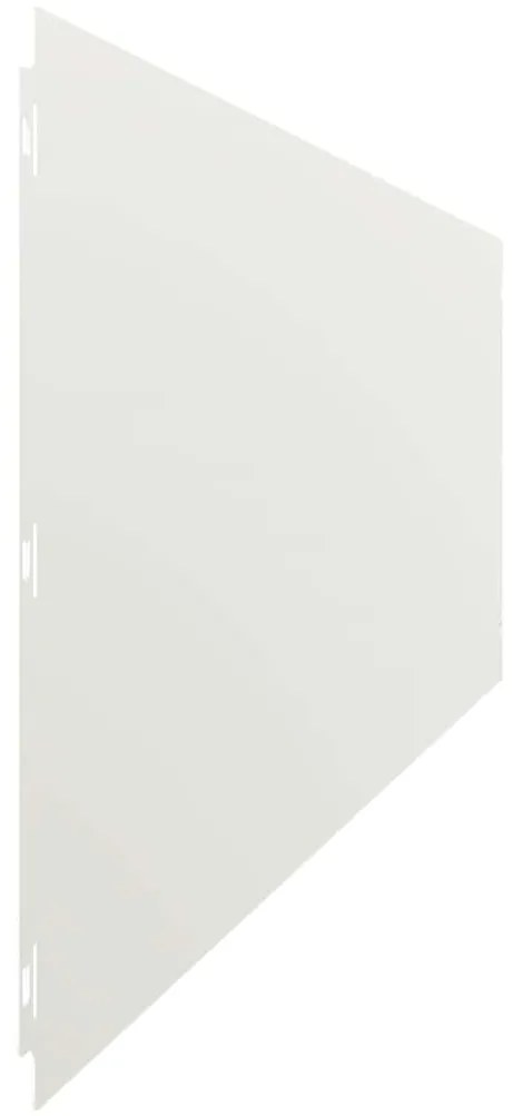 Orlas de relva 10 pcs branco 25x103 cm aço laminado a frio