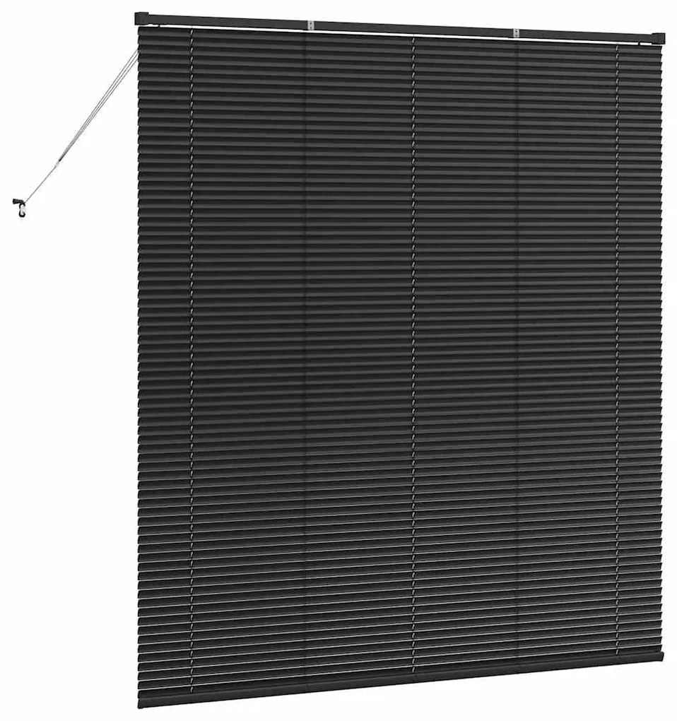 Persiana de Janela com cortinas Outros Manual Preto 160 x 175 cm Alumí