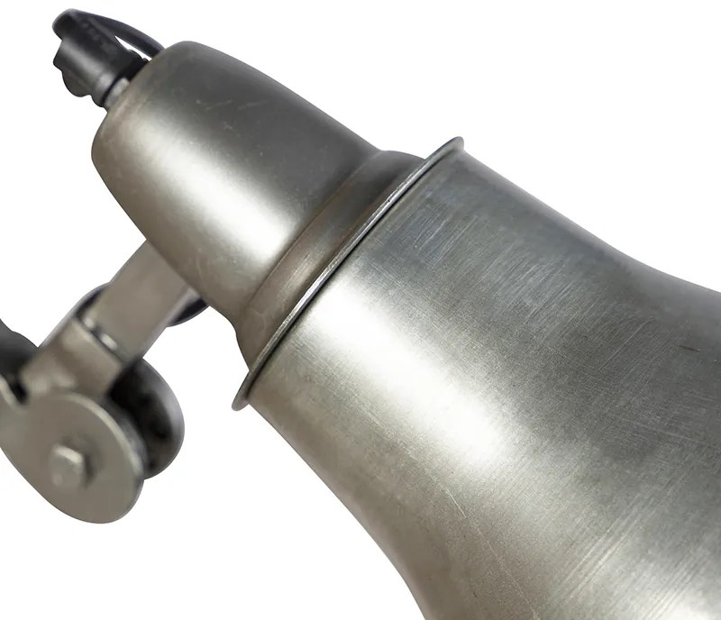 Candeeiro de parede industrial cinzento ajustável - Mersey