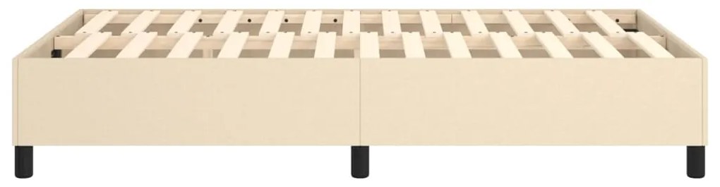 Estrutura de cama sem colchão 120x200 cm tecido cor creme