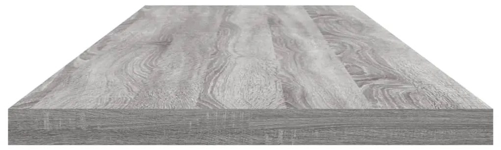 Prateleiras de parede 4pcs derivados de madeira cinzento sonoma