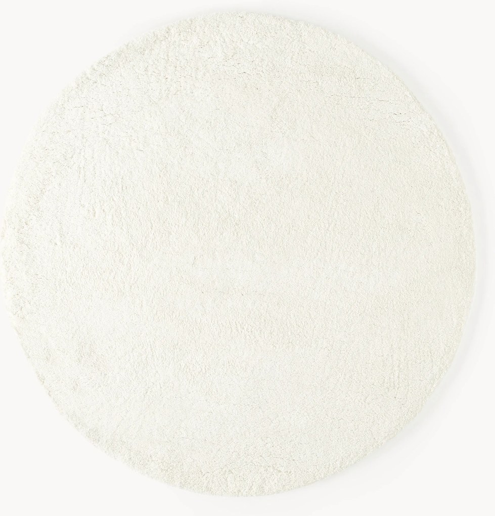 Tapete felpudo redondo de pelo comprido Leighton