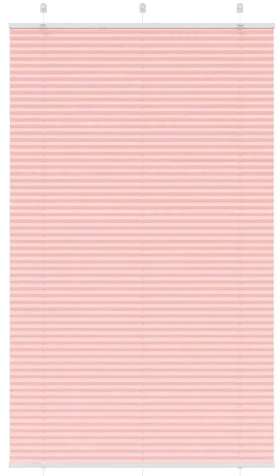 Rosa Plissada Cega 120x200 cm Largura Tecido 119,4cm Poliéster