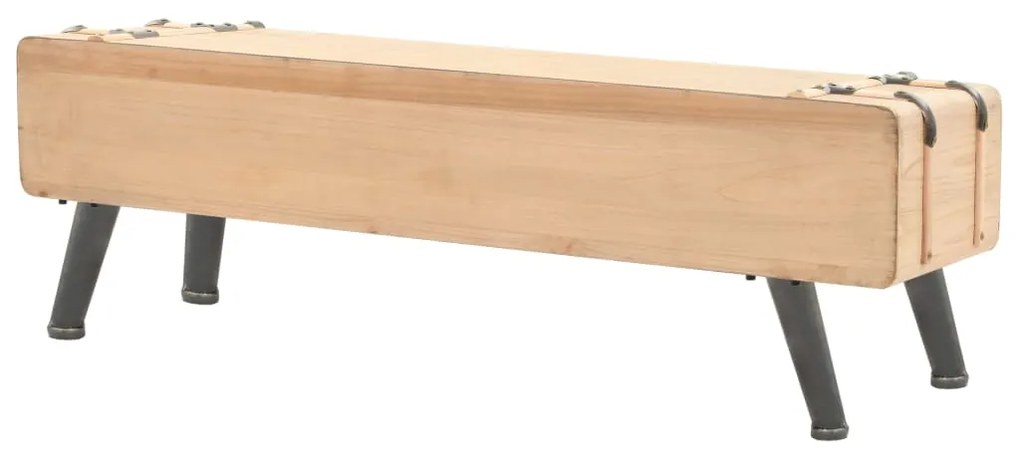 Móvel de TV madeira de abeto maciça 110x33x35 cm