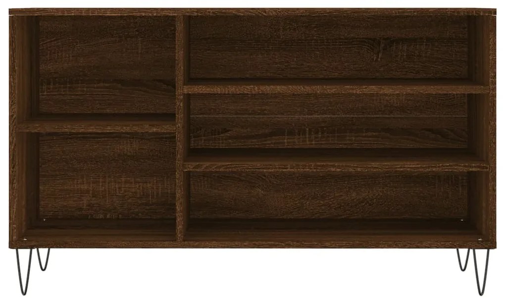 Sapateira 102x36x60 cm derivados de madeira carvalho castanho