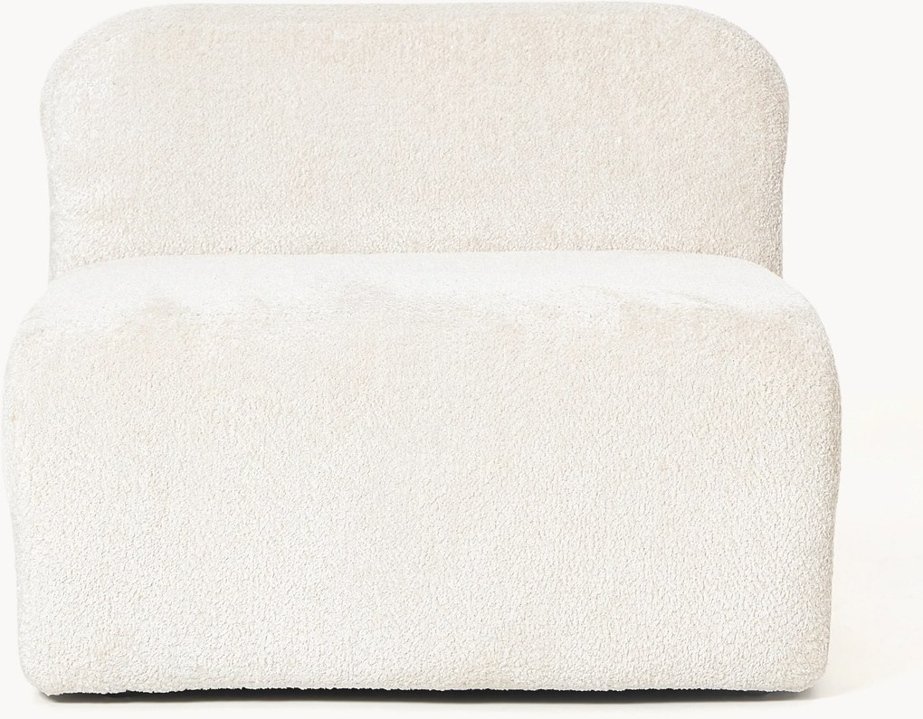 Módulo central em teddy-bouclé Wolke