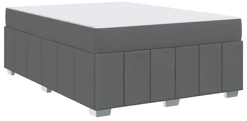 Estrutura da Cama Cinzento escuro 160 x 200 cm tecido