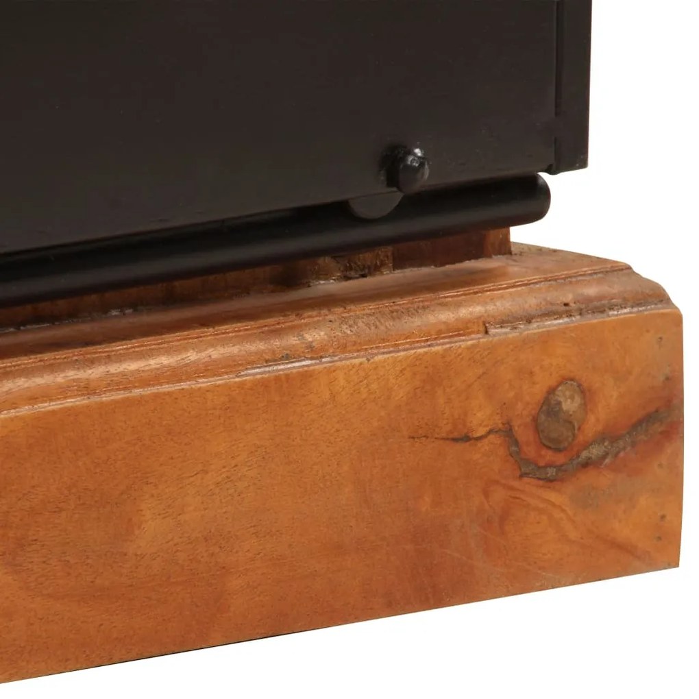 Móvel de TV 110x30x45 cm madeira recuperada maciça