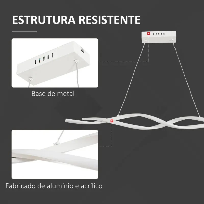 Candeeiro de Teto em LED DNA - Design Moderno