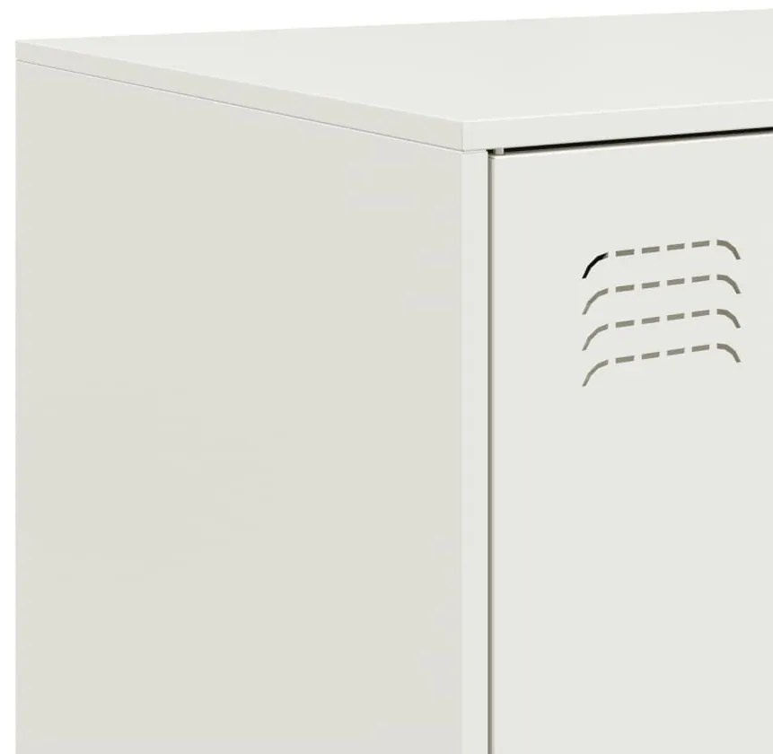 Aparador 99x39x73 cm aço branco