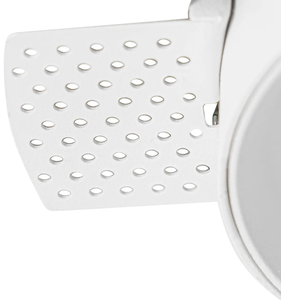 Foco embutido moderno branco GU10 redondo sem moldura - Oneon Moderno