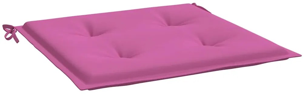 Almofadões p/ cadeira 6pcs 40x40x4 cm tecido rosa