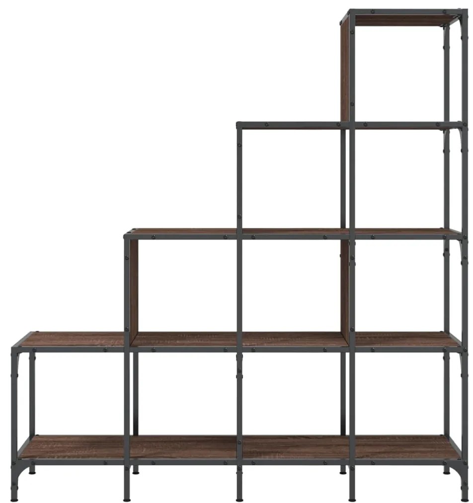 Estante 122x30x132 cm deriv. de madeira/metal carvalho castanho