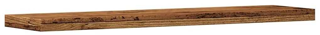 Prateleiras de parede 4 pcs derivados de madeira madeira velha