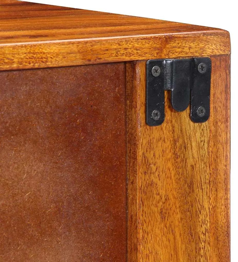 Cabinetes de Cabeceira vidaXL 2 pcs 40x35x35 cm Madeira Sólida de Acác
