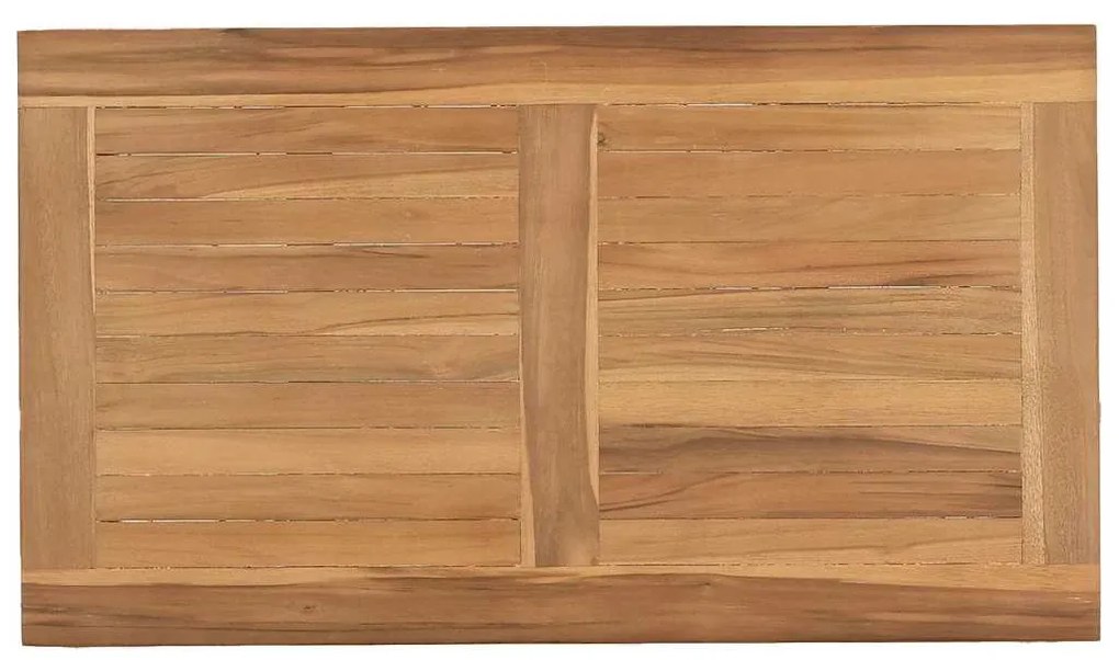 Mesa de centro Castanho 70 x 40 x 36 cm Madeira de teca sólida