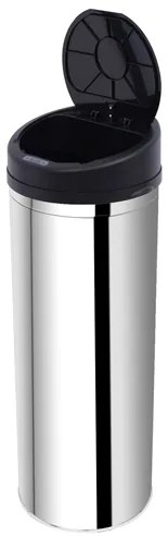 Caixote do lixo Balde do Lixo 50 L Sensor Detetor Movimento Automático Balde Aço