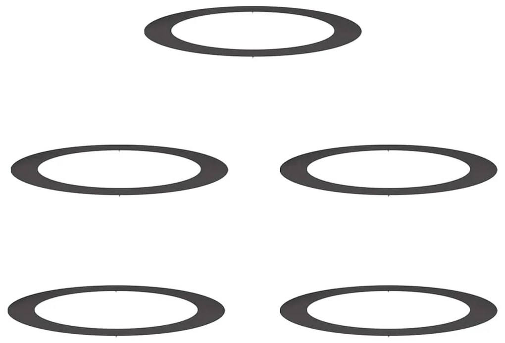 Conjunto de Jardineiras Pretas Preto Plástico Grande Durável