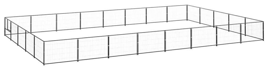 Canil para cães 40 m² aço preto