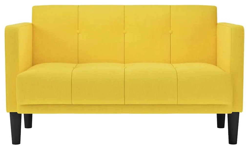 Sofá-luvas 111 cm tecido amarelo
