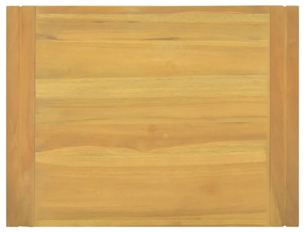 Armário de parede p/ casa de banho 60x45x35 cm teca maciça