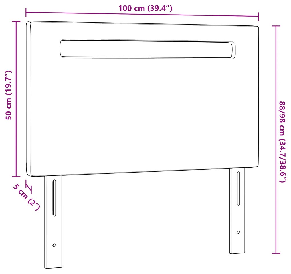 Cabeceira Design Simples Branca 100 cm Couro Sintético