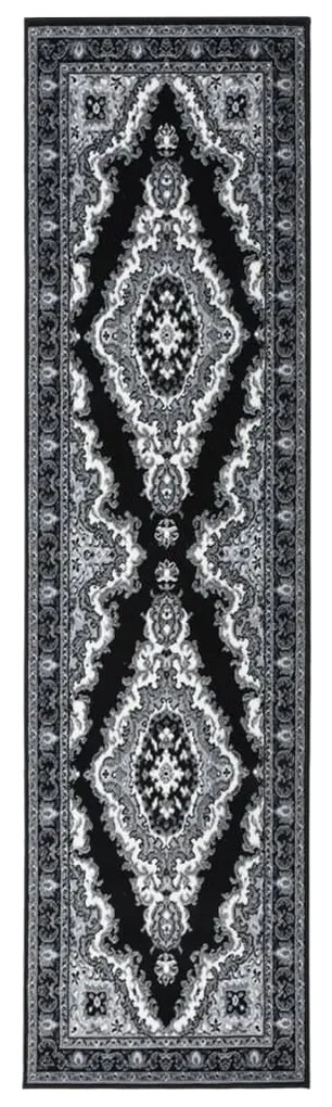 vidaXL Passadeira 80x350 cm polipropileno preto
