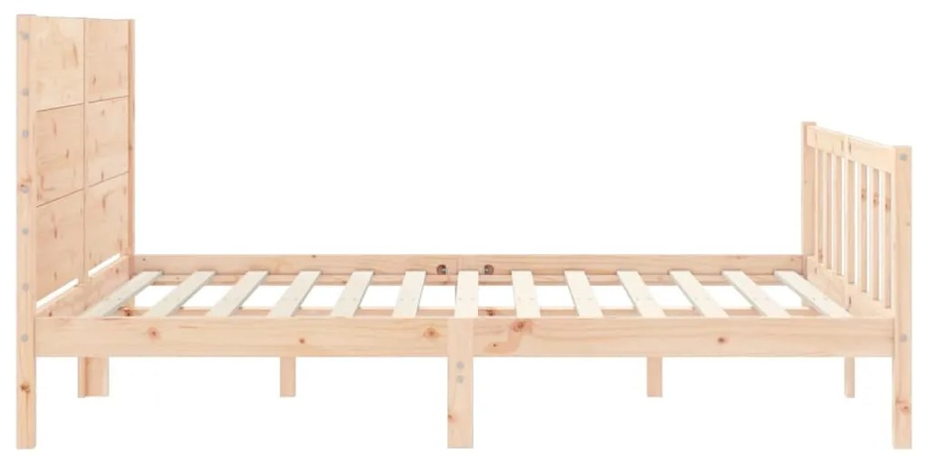 Cama sem colchão 160x200 cm madeira de pinho maciça
