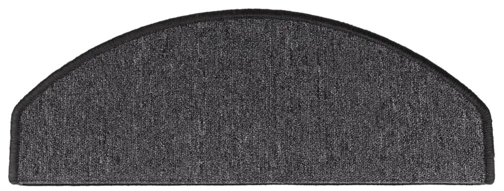 Tapetes de escadas 10 pcs 65x24x4 cm antracite